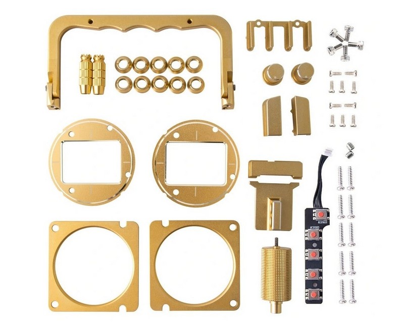 Комплект деталей RadioMaster TX16S CNC Upgrade Parts Set (Gold) for V3 Gimbal