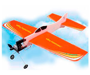 Літак кордовий ZT Model Basic Plane 410мм з електромотором