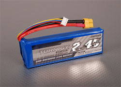Аккумулятор 11.1V 2450mAh 3S1P 30C (Turnigy, T2450.3S.30)