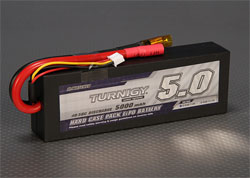 Аккумулятор 7.4V 5000mAh 2S2P 40C hardcase pack (Turnigy, T5000.2S.40)