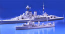 Британский крейсер Hood и эсминец класс E 1:700, L=375mm (Tamiya, 31806)
