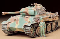 1:35 Немецкий танк Panther Type G, 1 фигура, L=256.6mm (Tamiya, 35174)