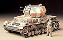 1:35 Німецька САУ зенітка Flakpanzer IV Wirbelwind, 2 фігури, L = 168mm (Tamiya, 35233)