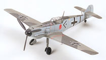 1:72 Немецкий истребитель Messerschmitt Bf109E-3, L=122mm (Tamiya, 60750)