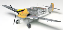 1:48 Немецкий Messerschmitt Bf109E-4/7, L=185mm (Tamiya, 61063)