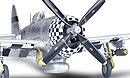 1:48 Американский P-47D Thunderbolt Bubbletop, L=230mm (Tamiya, 61090)
