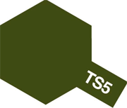 Фарба - спрей 100мл. TS-5 оливковий Драбів (Американська бронетехніка) (Tamiya, 85005)
