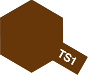 Фарба - спрей 100мл. TS-1 червоно-коричневий (Tamiya, 85001)