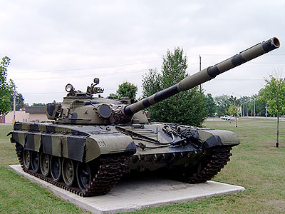 Советский танк Т72 в музее