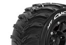 Колесо 1/8 Traxxas MAXX Louise MT-CYCLONE (MFT) М''який чорний (1/2 зміщення) (2шт.)