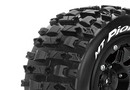 Колесо 1/8 Traxxas MAXX Louise MT-PIONEER (MFT) М''який чорний (1/2 офсет) (2шт.)