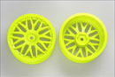 Диски 1:10 OFF ROAD (2шт.), 28мм, діаметр 56мм, жовті (Kyosho, W6061KY)