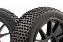Колесо в сборе 1/8 Buggy RacingSpike/Black Spoke Tires, компл. 2 шт (Nanda Racing, WB1032)