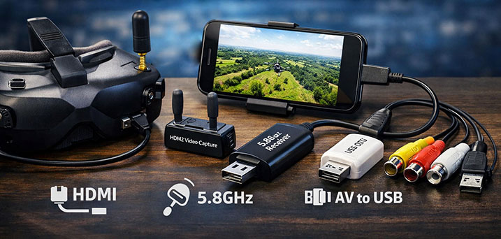 Як підключити FPV-окуляри до телефону? Як підключити FPV-окуляри до телефону?