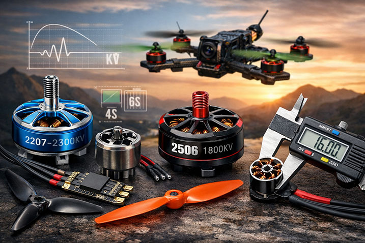 Які двигуни використовуються в дронах