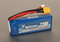 Аккумулятор 11.1V 2200mAh 3S1P 20C (Flightmax, Z22003S20C)