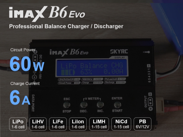Зарядний пристрій SkyRC iMAX B6 Evo 
